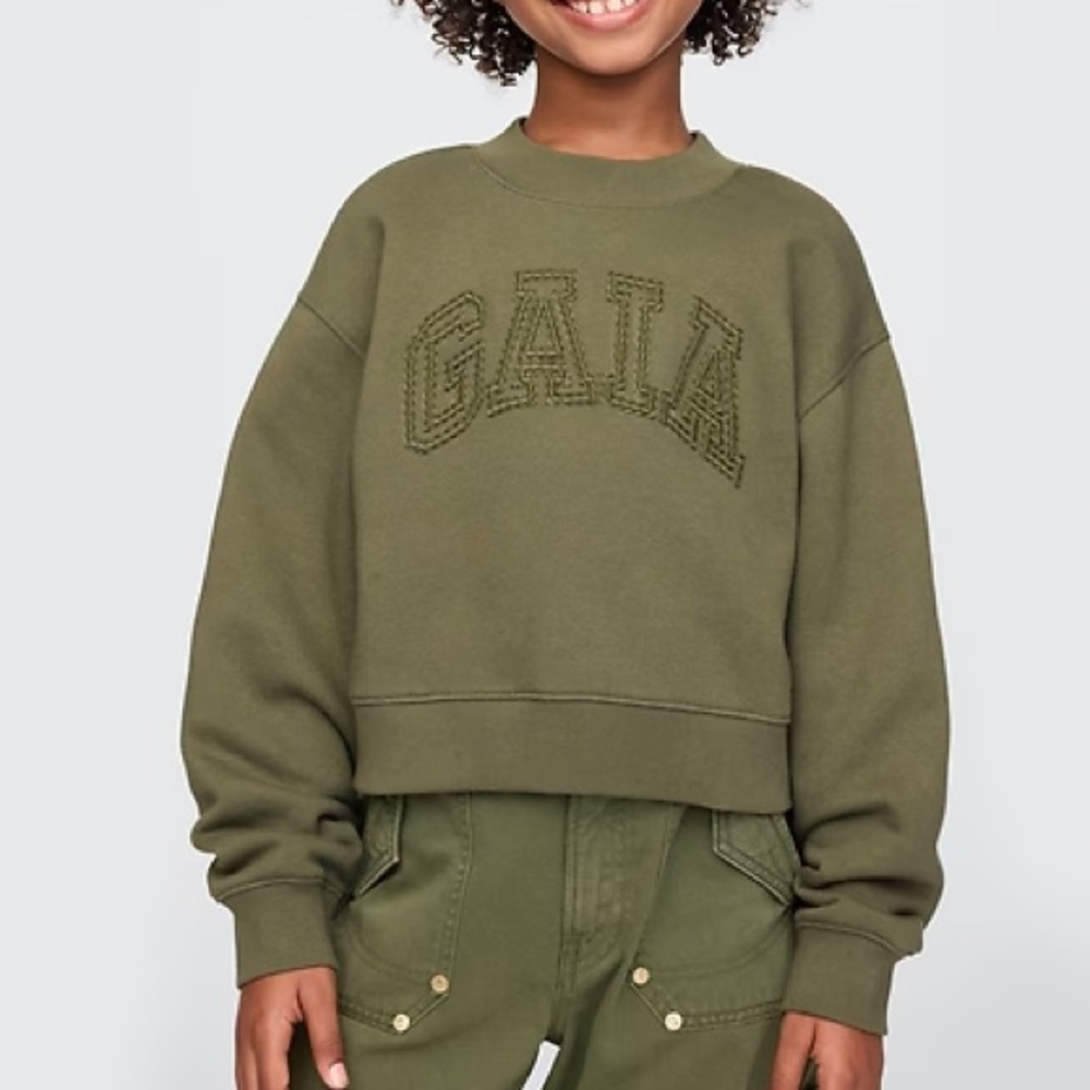 Cult Gaia Gap Olive Green Youth Sweatshirt